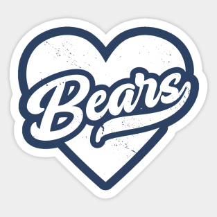 Vintage Bears School Spirit // High School Football Mascot // Go Bears Sticker